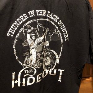 Biker bar t-shirt The Hideout San Diego County XXL